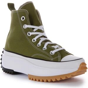 Converse Men's Run Star Hike Canvas Platform Size 12 Green